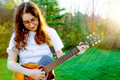 Playing in a meadow
