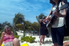 Cabana gig in the Bahamas